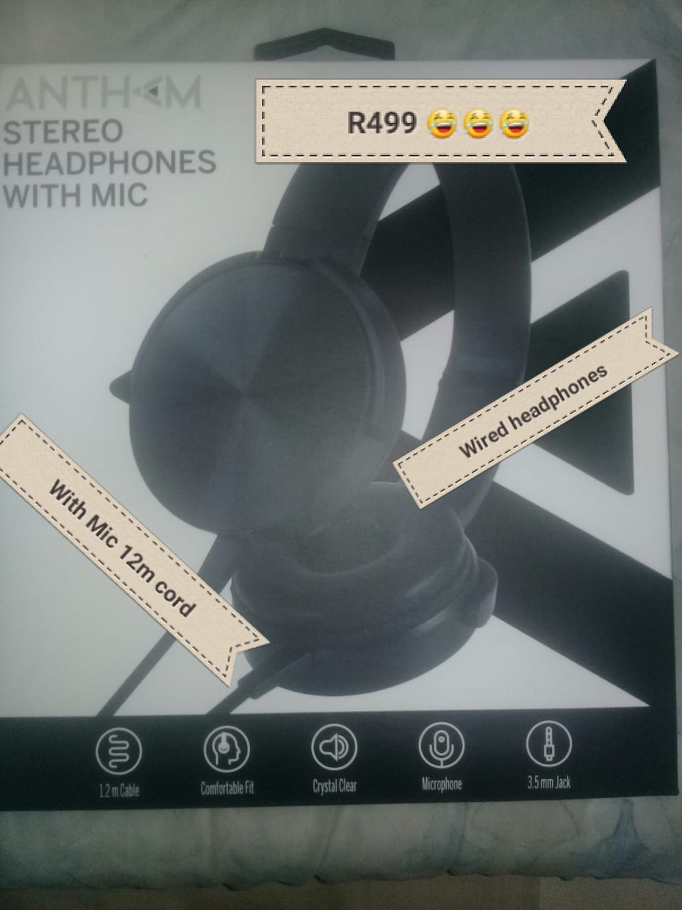 Brand new headphones with mic