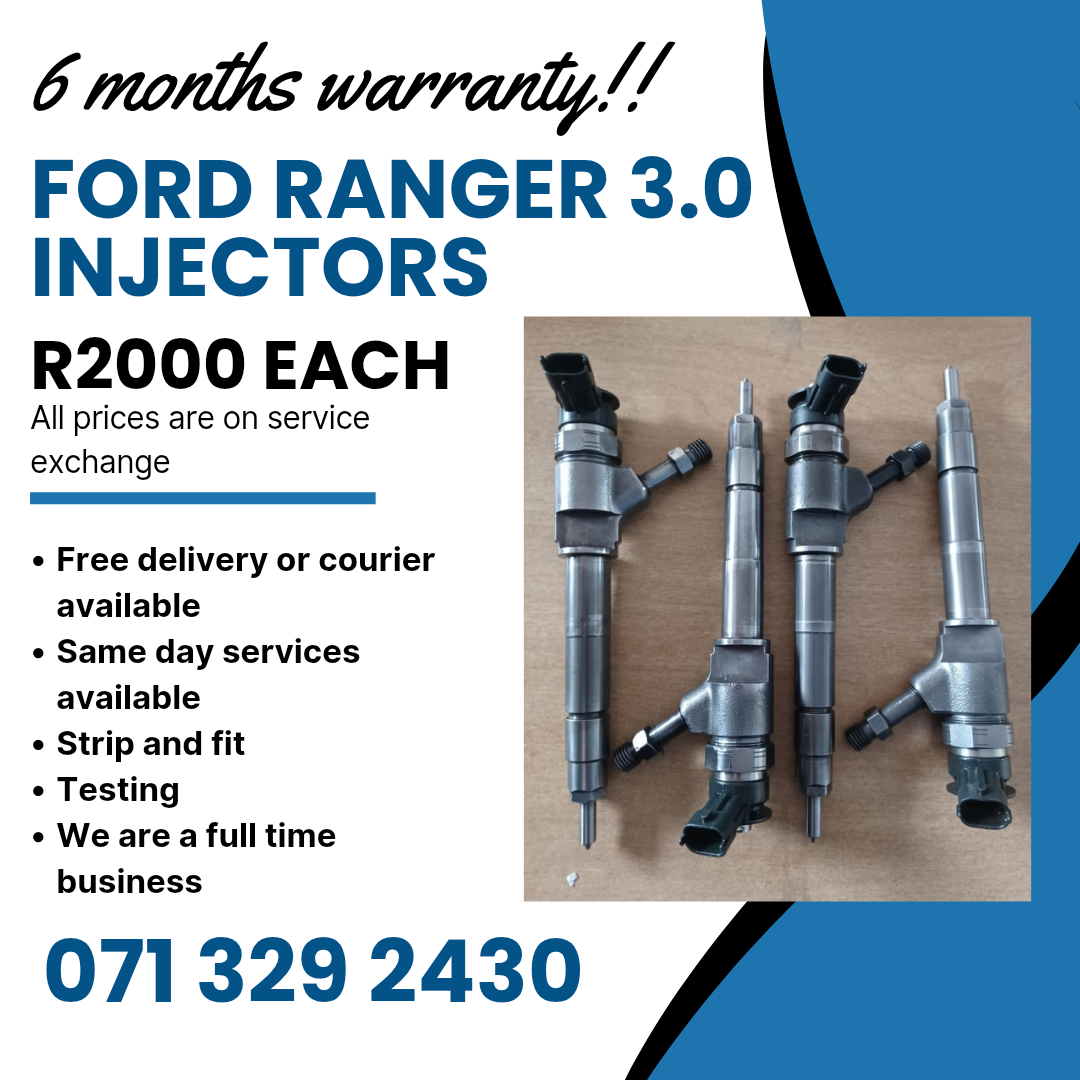 FORD RANGER 3.0 DIESEL INJECTORS FOR SALE WITH WARRANTY ON - Private Seller FORD RANGER 3.0 DIESEL INJECTORS FOR SALE WITH WARRANTY ON - Private Seller