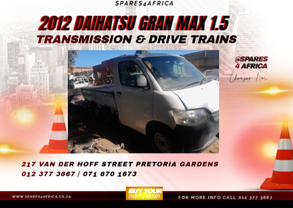 2012 Daihatsu Gran Max 1.5 Transmission and Drivetrain for Sale - Private Seller