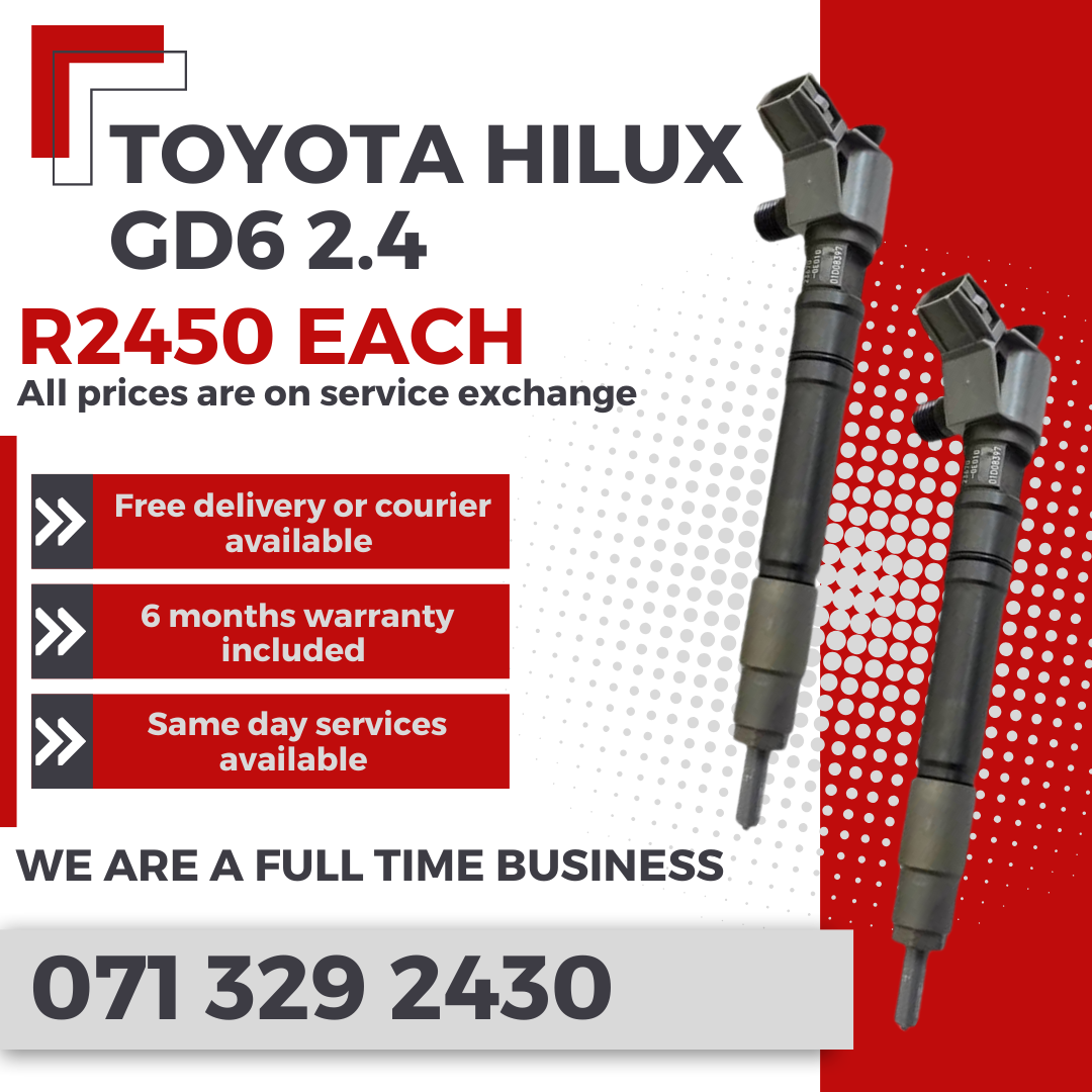 TOYOTA HILUX GD6 2.4 INJECTORS FOR SALE WITH WARRANTY - Private Seller TOYOTA HILUX GD6 2.4 INJECTORS FOR SALE WITH WARRANTY - Private Seller