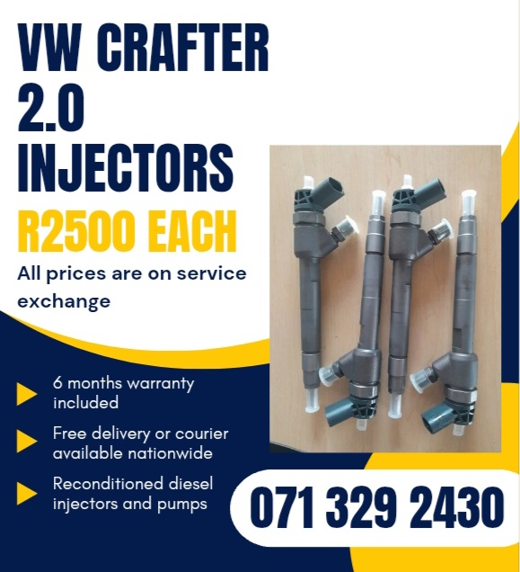 VW CRAFTER 2.0 INJECTORS FOR SALE WITH WARRANTY - Private Seller VW CRAFTER 2.0 INJECTORS FOR SALE WITH WARRANTY - Private Seller