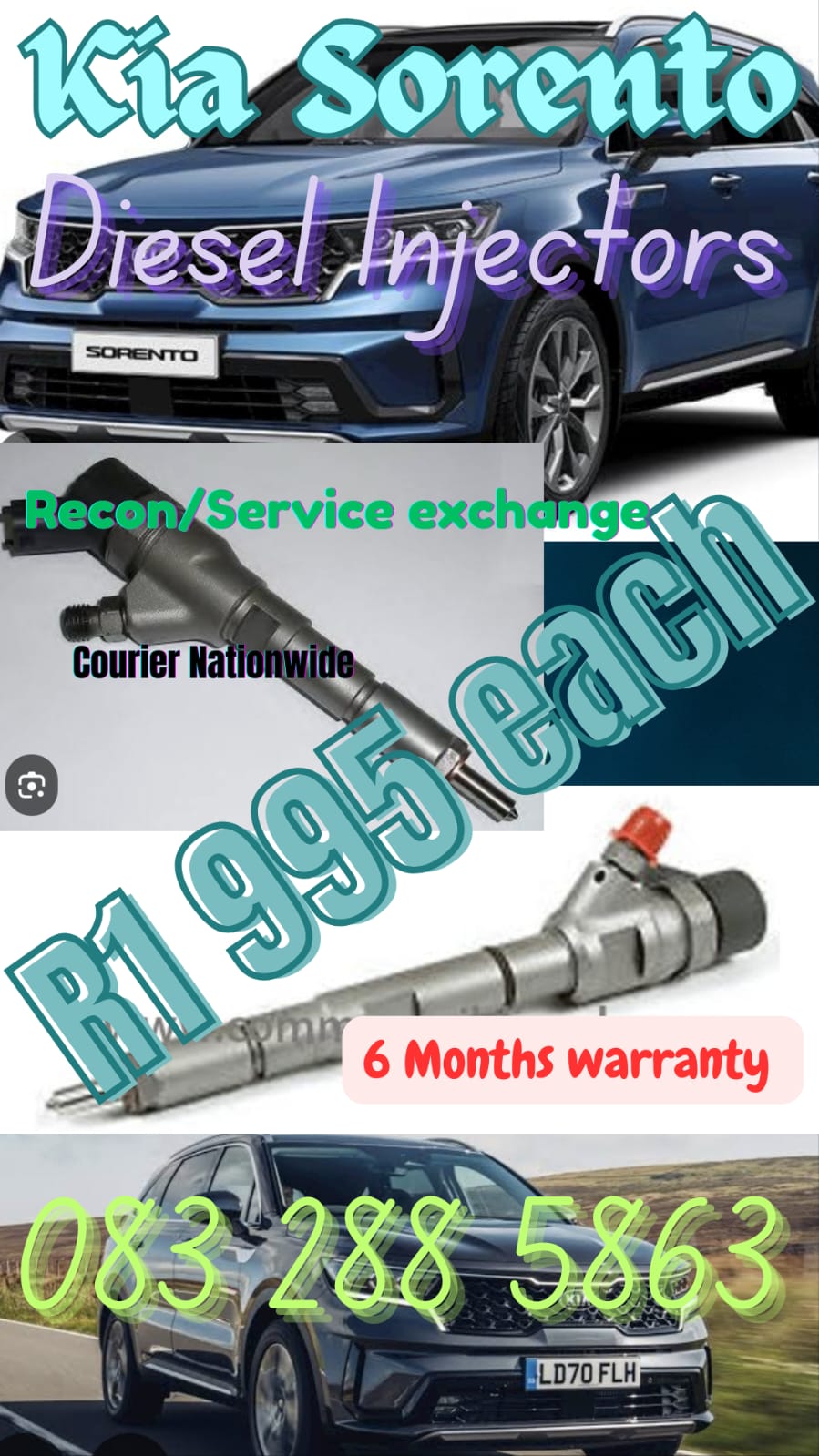 Kia Sorento Diesel Injectors - Private Seller