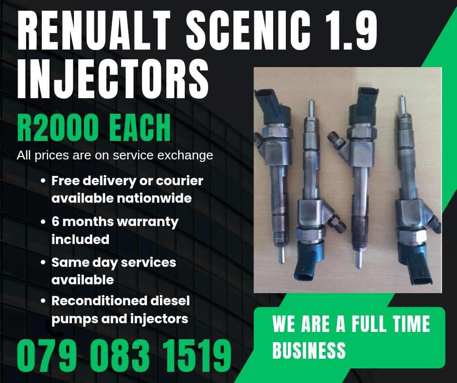 RENUALT SCENIC 1.9 INJECTORS FOR SALE WITH WARRANTY - Private Seller RENUALT SCENIC 1.9 INJECTORS FOR SALE WITH WARRANTY - Private Seller