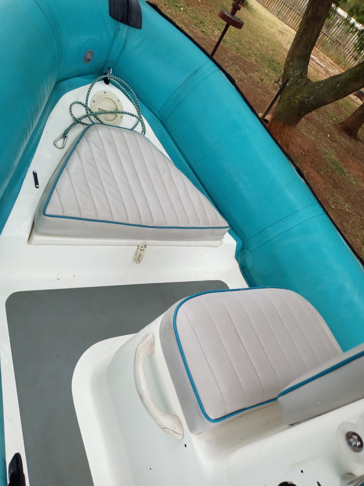 Semi ridget boat