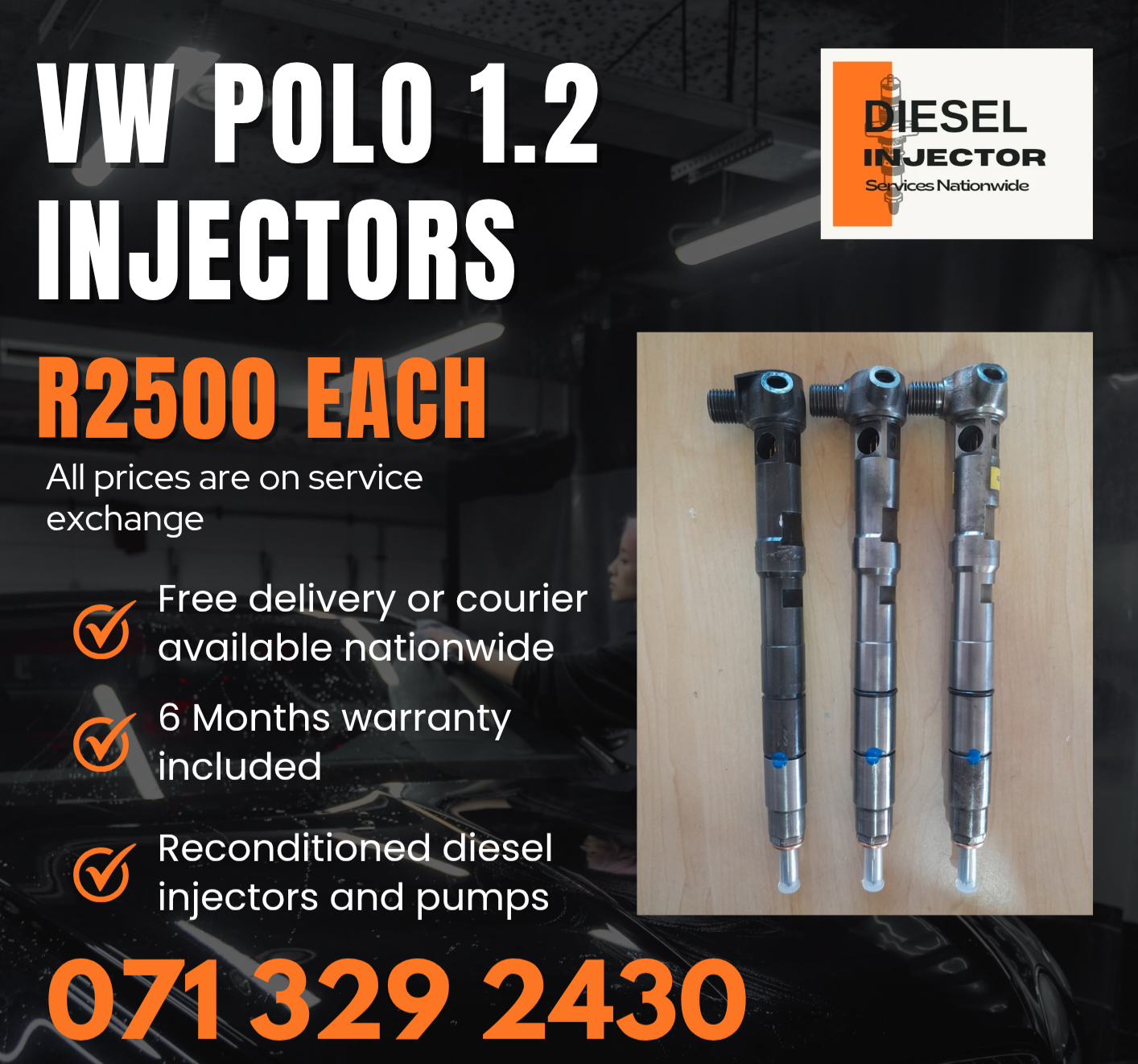VW POLO 1.2 INJECTORS FOR SALE WITH WARRANTY INCLUDED - Private Seller VW POLO 1.2 INJECTORS FOR SALE WITH WARRANTY INCLUDED - Private Seller