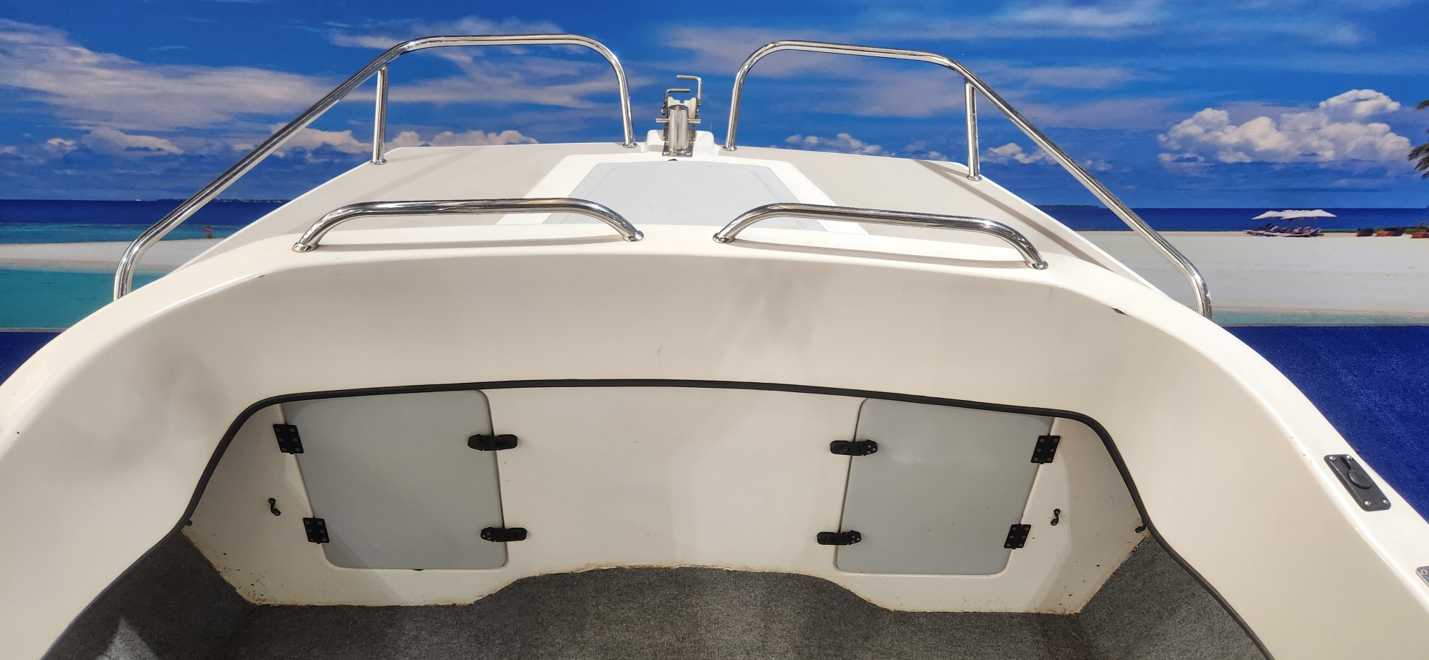 TOMCAT 19 FT CC 2008 MODEL ON TRAILER 2 115 HP YAMAHA 4 STROKES