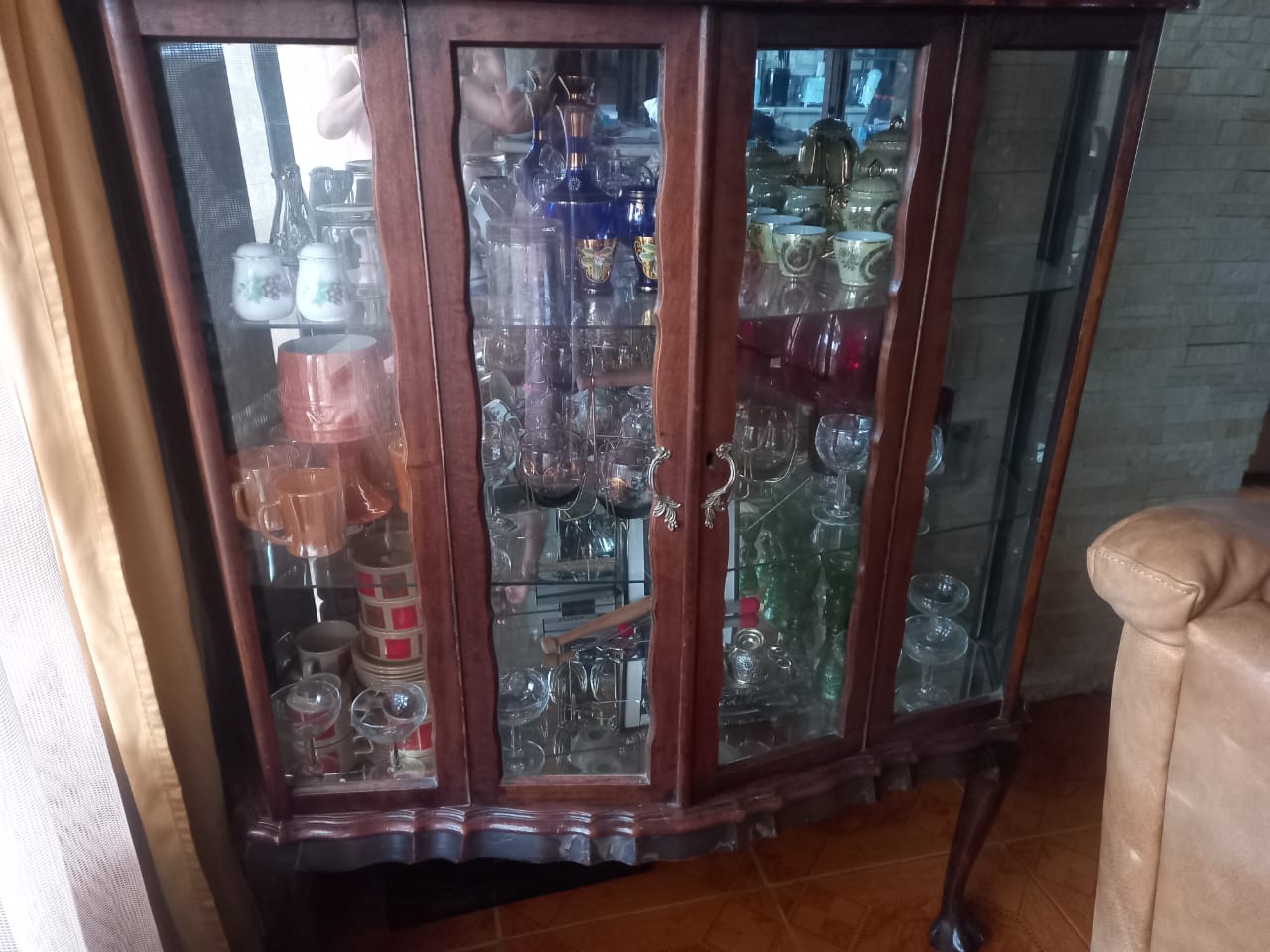 Antique Glass Display Cupboard