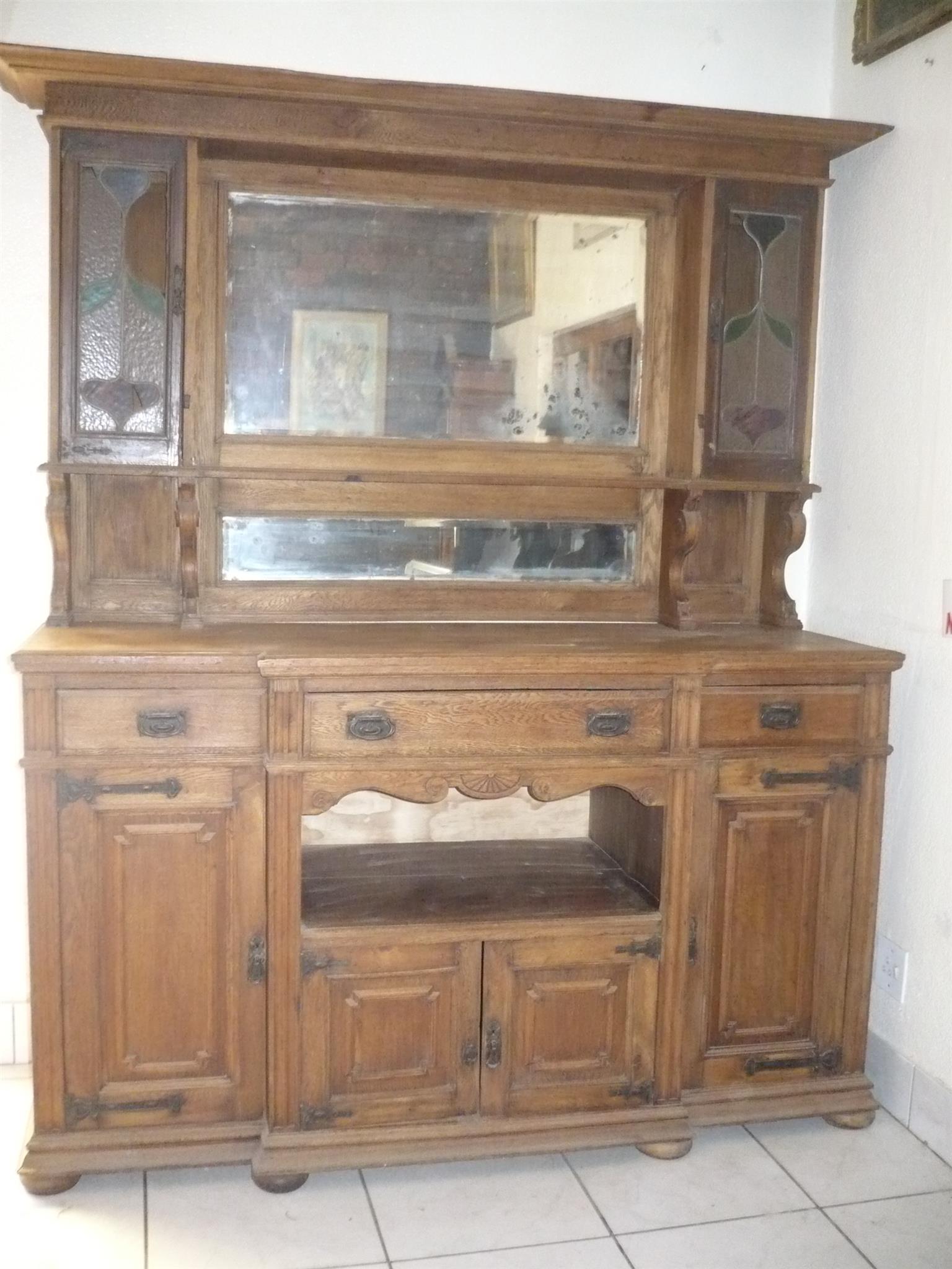 Antique Solid Wood Buffet Antique Solid Wood Buffet