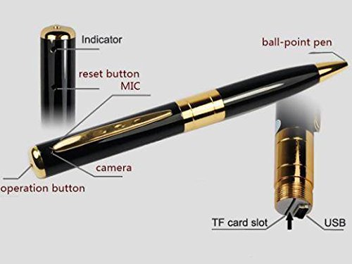 Spy Pen Digital HD Colour Video Audio Recorder with Micro SD Card Slot. Brand New Products.