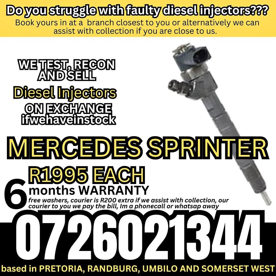 Mercedes Sprinter diesel injectors