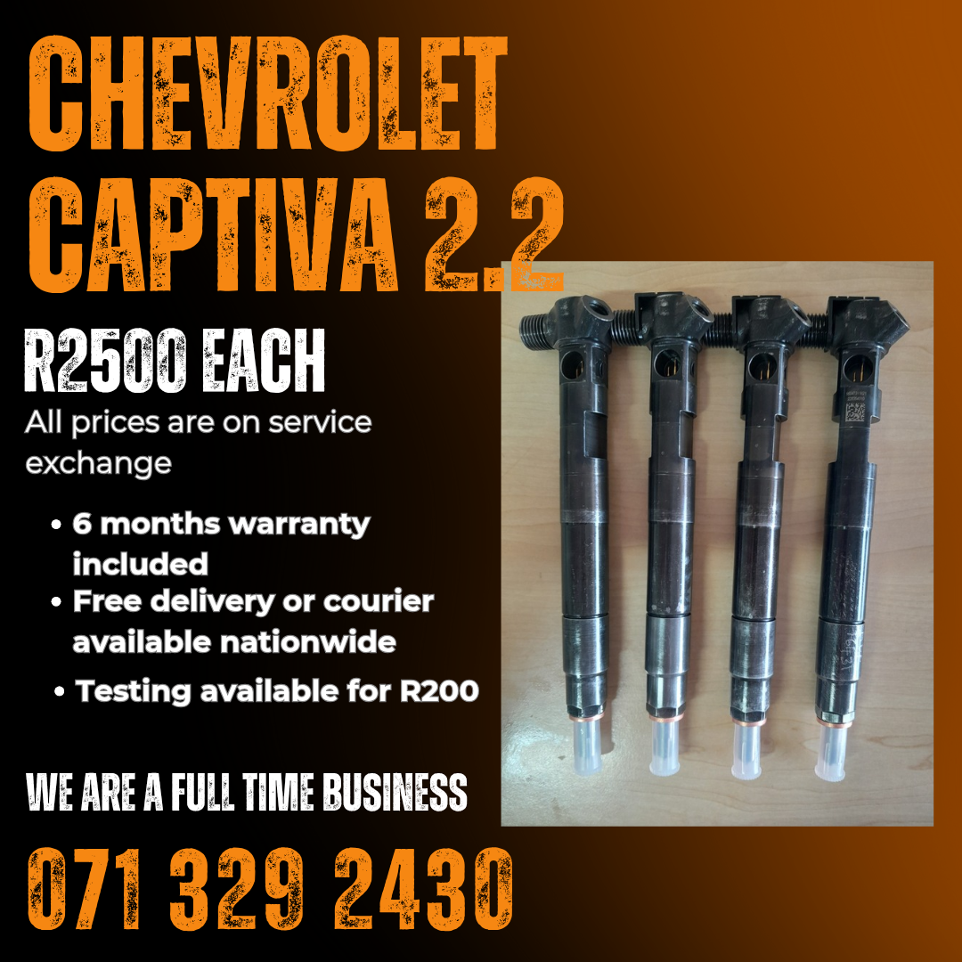 CHEVROLET CAPTIVA 2.2 INJECTORS FOR SALE WITH WARRANTY - Private Seller CHEVROLET CAPTIVA 2.2 INJECTORS FOR SALE WITH WARRANTY - Private Seller