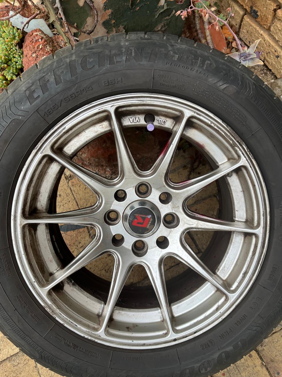 4 x mag wheels and tyres 14" 4 stud - Private Seller 4 x mag wheels and tyres 14" 4 stud - Private Seller