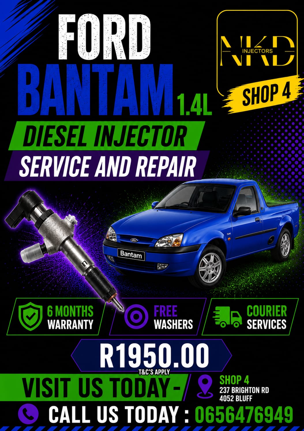 Restore_Your_Ford_Bantum_1.4L_Diesel_Injectors_NKD - Private Seller Restore_Your_Ford_Bantum_1.4L_Diesel_Injectors_NKD - Private Seller