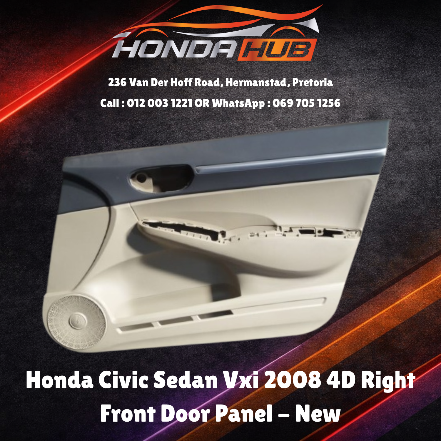 Honda Civic Sedan VXi 2008 Right Front Door Panel For Sale – New - Private Seller Honda Civic Sedan VXi 2008 Right Front Door Panel For Sale – New - Private Seller