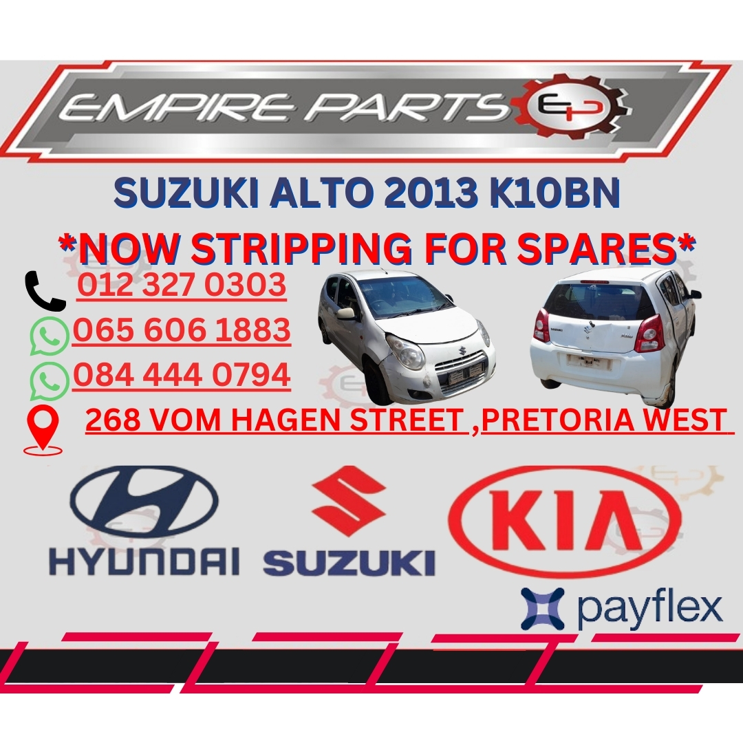 SUZUKI ALTO 2013 K10BN NOW STRIPPING FOR SPARES - Private Seller SUZUKI ALTO 2013 K10BN NOW STRIPPING FOR SPARES - Private Seller