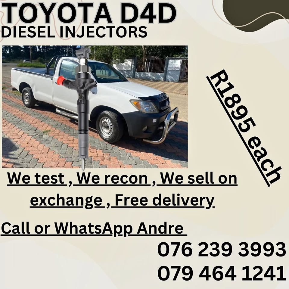 TOYOTA D4D DIESEL INJECTORS - Private Seller TOYOTA D4D DIESEL INJECTORS - Private Seller