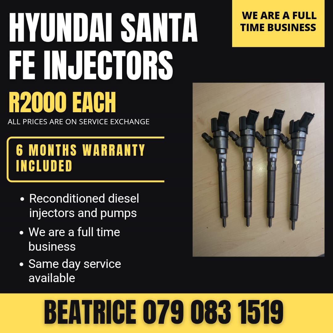 HYUNDAI SANTA FE INJECTORS FOR SALE WITH WARRANTY - Private Seller HYUNDAI SANTA FE INJECTORS FOR SALE WITH WARRANTY - Private Seller