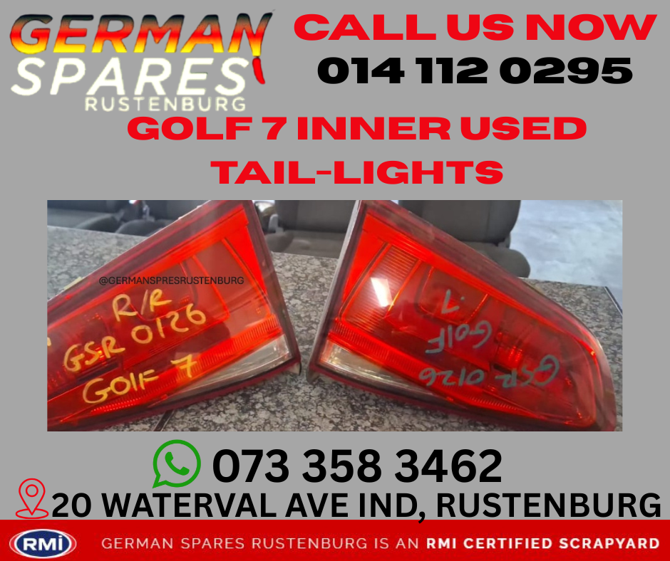 GOLF 7 INNER USED TAIL-LIGHTS FOR SALE - Private Seller GOLF 7 INNER USED TAIL-LIGHTS FOR SALE - Private Seller