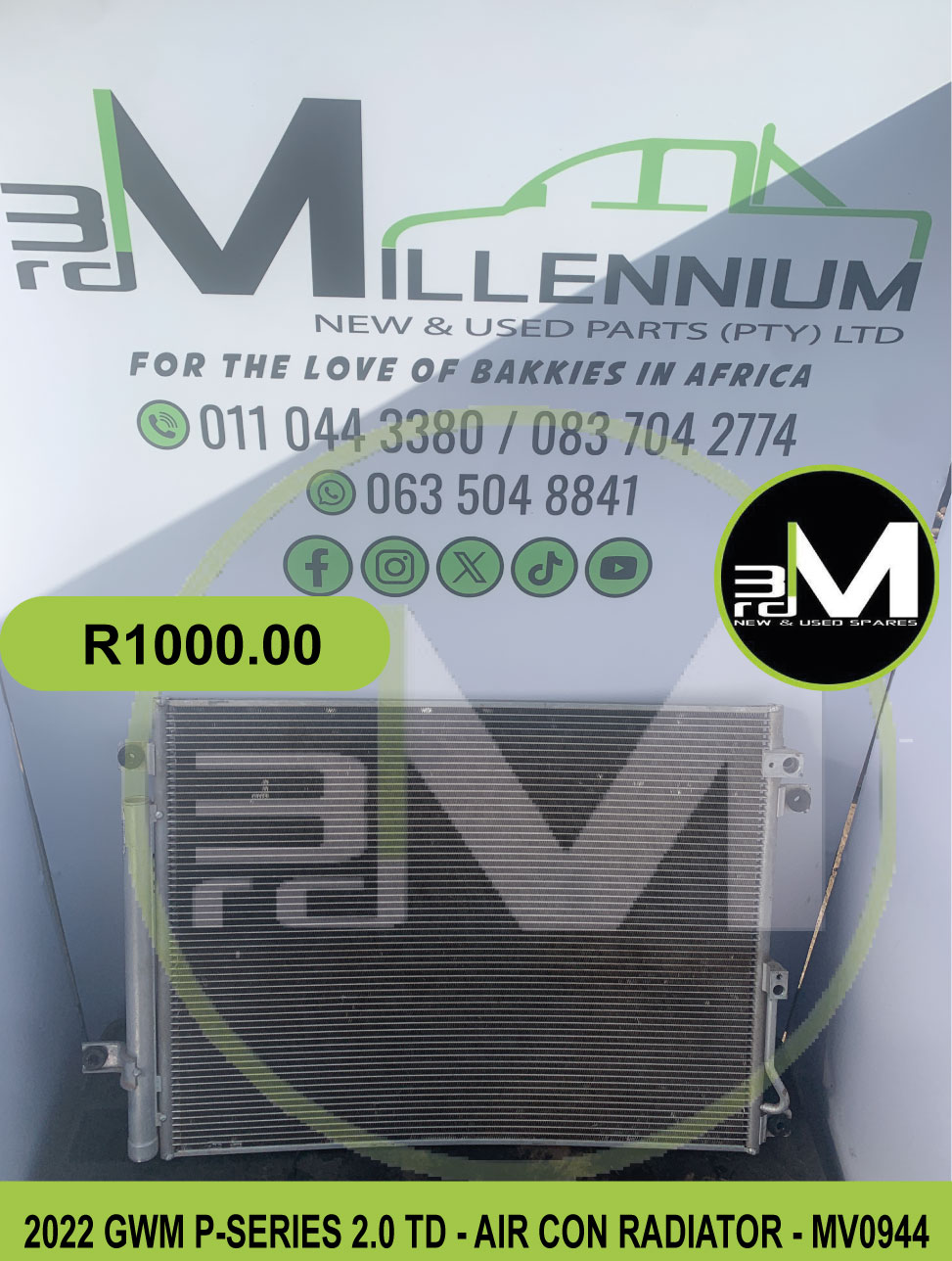 AIR CON RADIATOR- GWM P-SERIES 2.0 TD - Private Seller AIR CON RADIATOR- GWM P-SERIES 2.0 TD - Private Seller