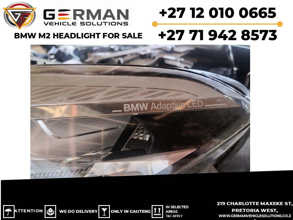 BMW m2 headlight available – pre-owned and 100% functional