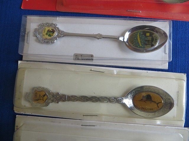 Collectible souvenir/place name tea spoons 107 in total