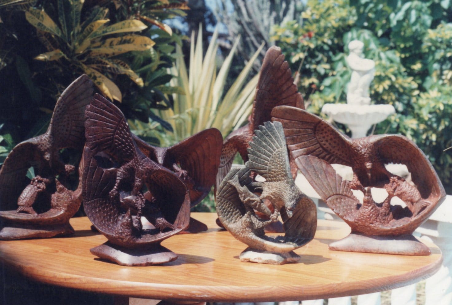 Soapstone african wildlife ornaments.
