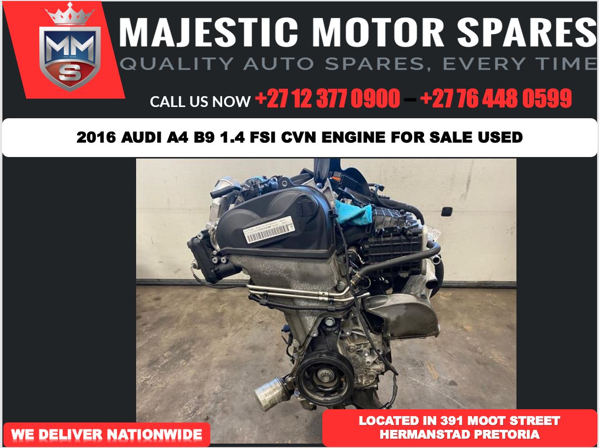2016 Audi 1.4 CVN engine for sale - Private Seller 2016 Audi 1.4 CVN engine for sale - Private Seller