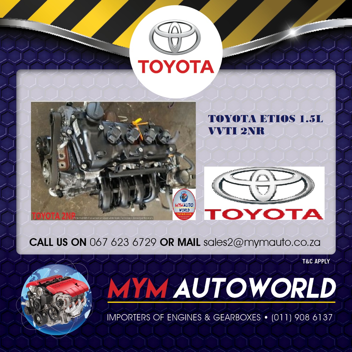 TOYOTA ETIOS 1.5 VVTI 2NR ENGINE - Private Seller TOYOTA ETIOS 1.5 VVTI 2NR ENGINE - Private Seller