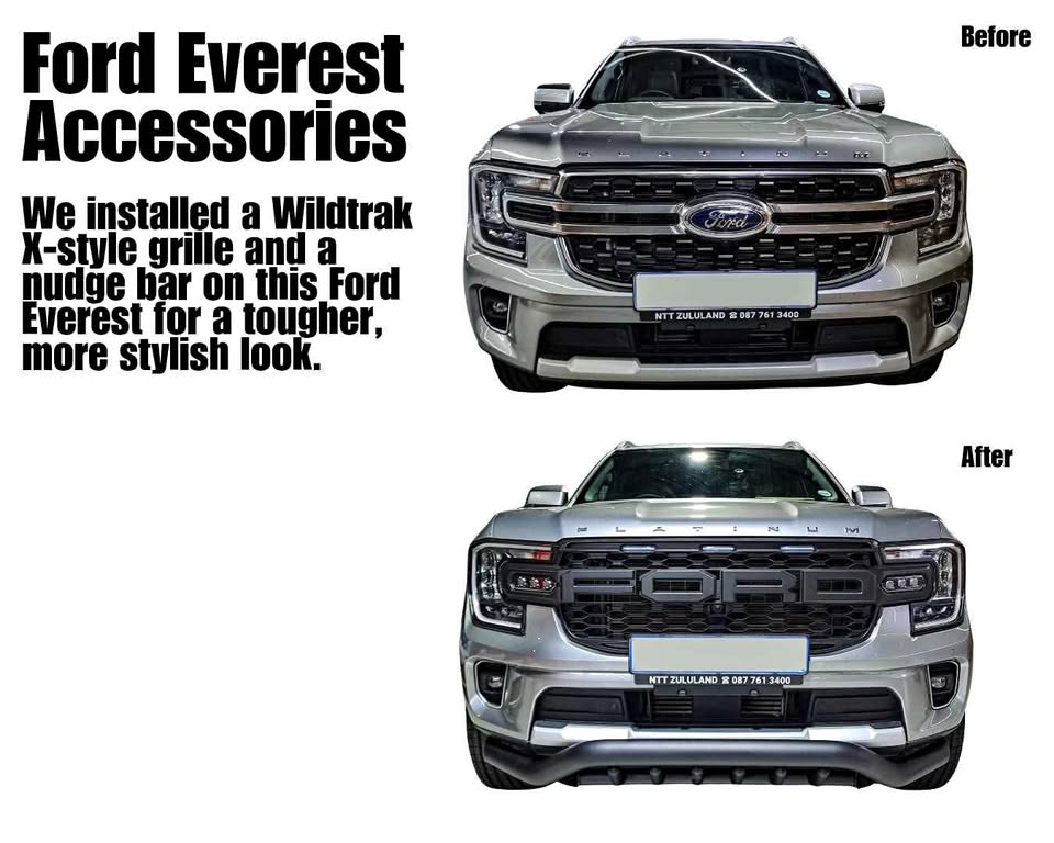 Ford Everest Accessories - Before and After - Private Seller Ford Everest Accessories - Before and After - Private Seller
