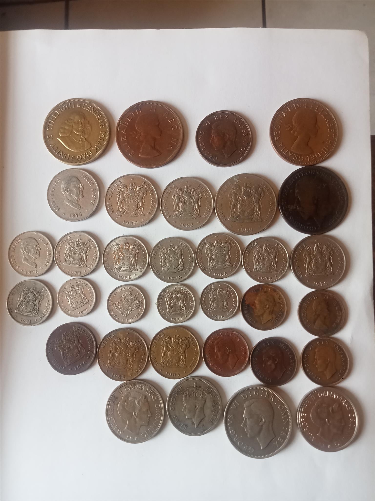 Old coins and note's for sale