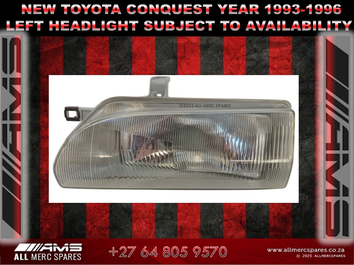 NEW TOYOTA CONQUEST 1993–1996 LEFT HEADLIGHT - Private Seller NEW TOYOTA CONQUEST 1993–1996 LEFT HEADLIGHT - Private Seller