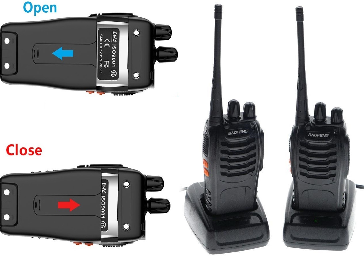Pair (2) of Walkie Talkies UHF Band 2-Way Professional Radios, Transceivers. NEW