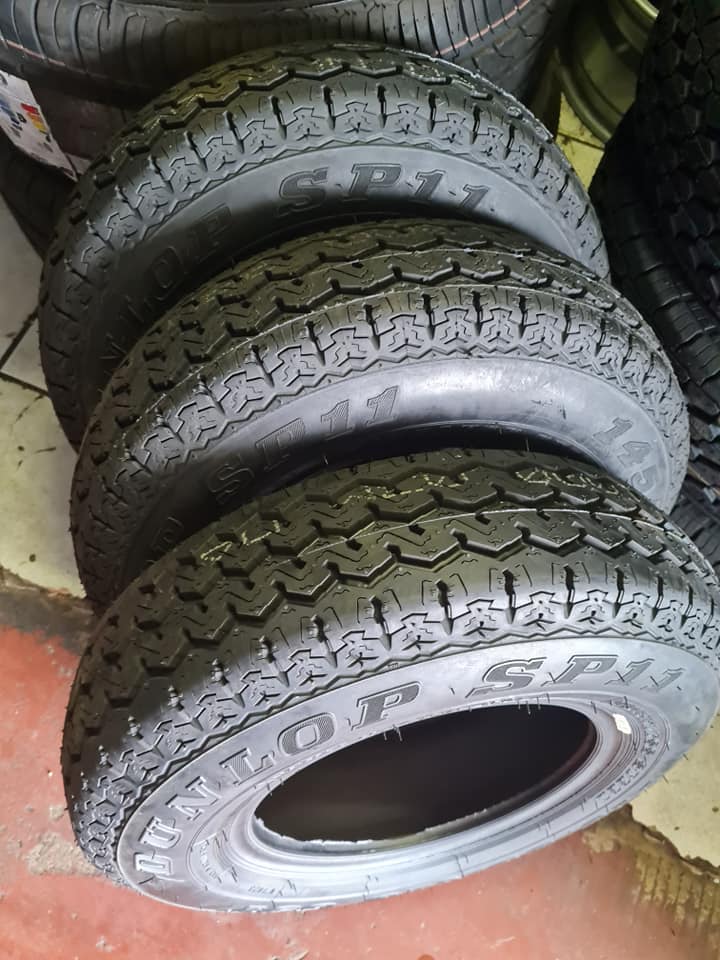 Trailer tyres size 145R10 Dunlop - Private Seller