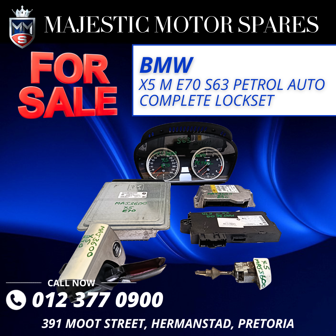 BMW X5 M E70 S63 Petrol Auto Complete Lockset for Sale – Used - Private Seller BMW X5 M E70 S63 Petrol Auto Complete Lockset for Sale – Used - Private Seller