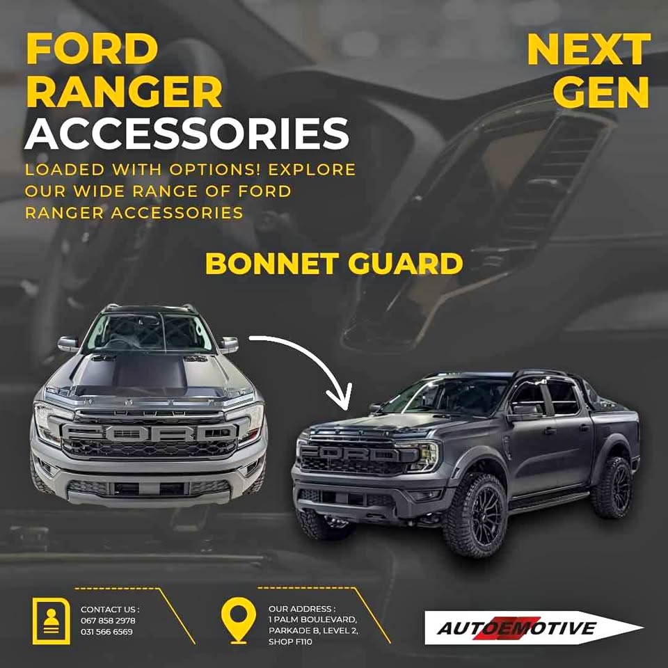 Ford Ranger Next Gen Black Bonnet Guard - Private Seller Ford Ranger Next Gen Black Bonnet Guard - Private Seller