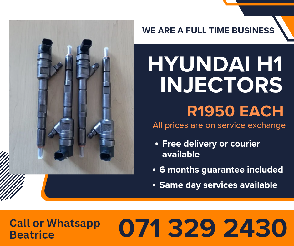 HYUNDAI H1 INJECTORS FOR SALE WITH WARRANTY - Private Seller HYUNDAI H1 INJECTORS FOR SALE WITH WARRANTY - Private Seller