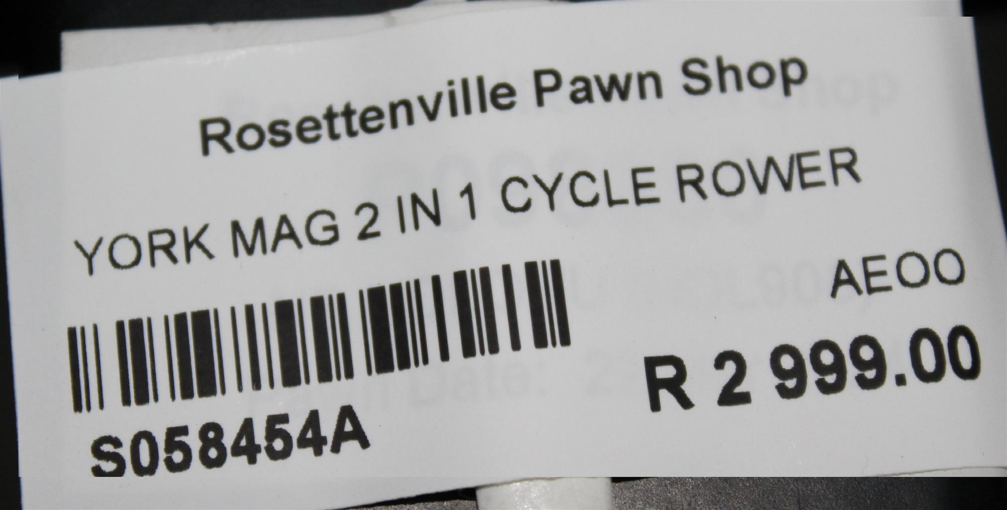 YORK MAG 2 IN CYCLE ROWER S058454A | Junk Mail