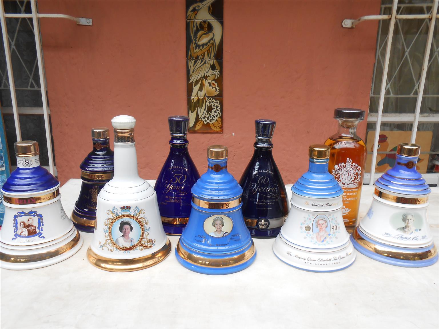 Royal Family decanter collection