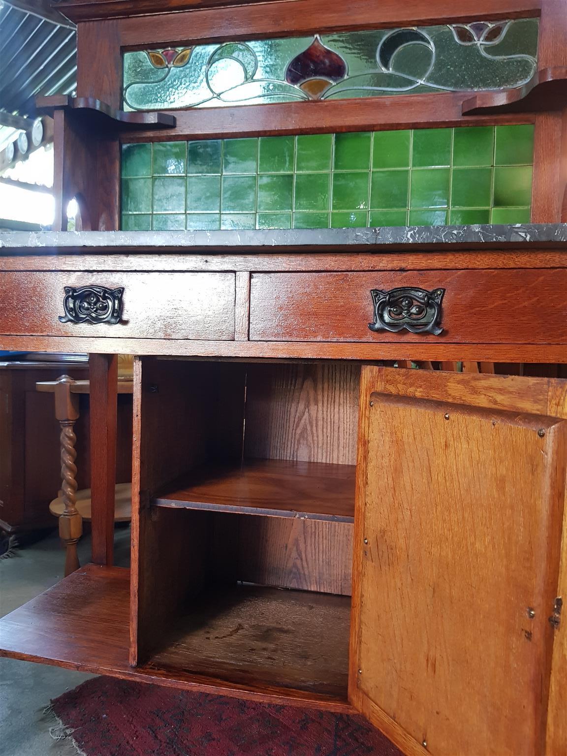 Superb Oak Washstand ~ Circa 1900's