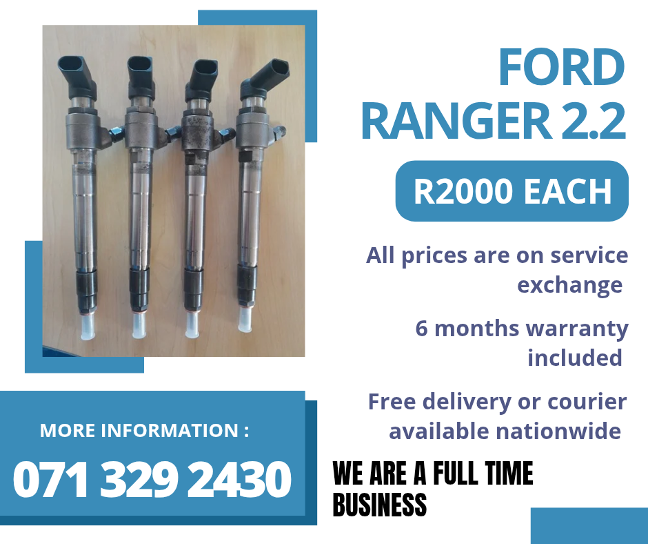 FORD RANGER 2.2 DIESEL INJECTORS FOR SALE WITH WARRANTY ON