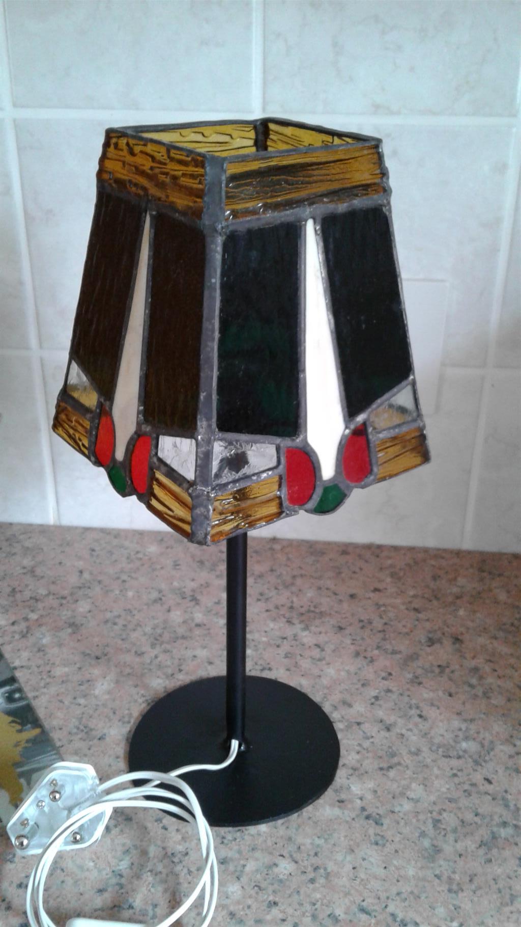 Hand made stained glass lamps 