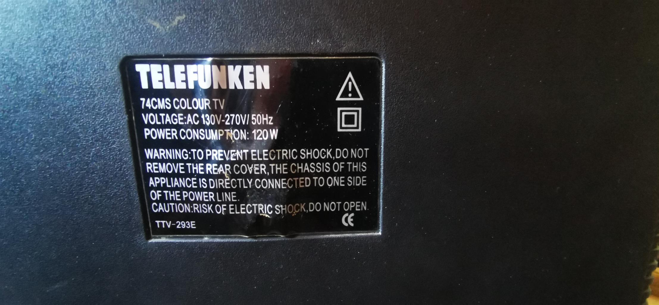 74cm telefunken box TV