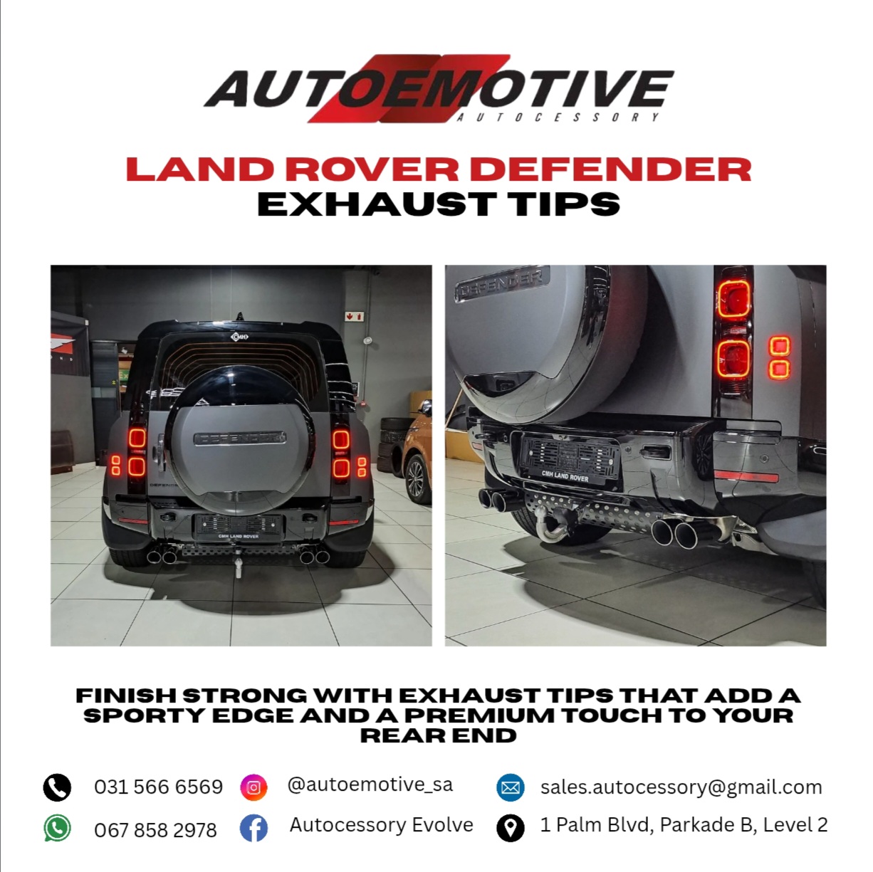 Land Rover Defender Exhaust Tips - Private Seller Land Rover Defender Exhaust Tips - Private Seller