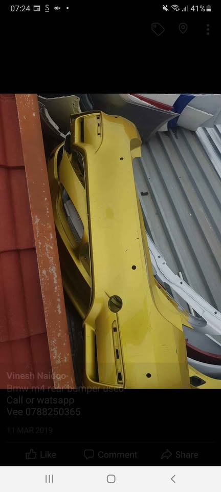 Bmw m4 rear bumper used - Private Seller Bmw m4 rear bumper used - Private Seller