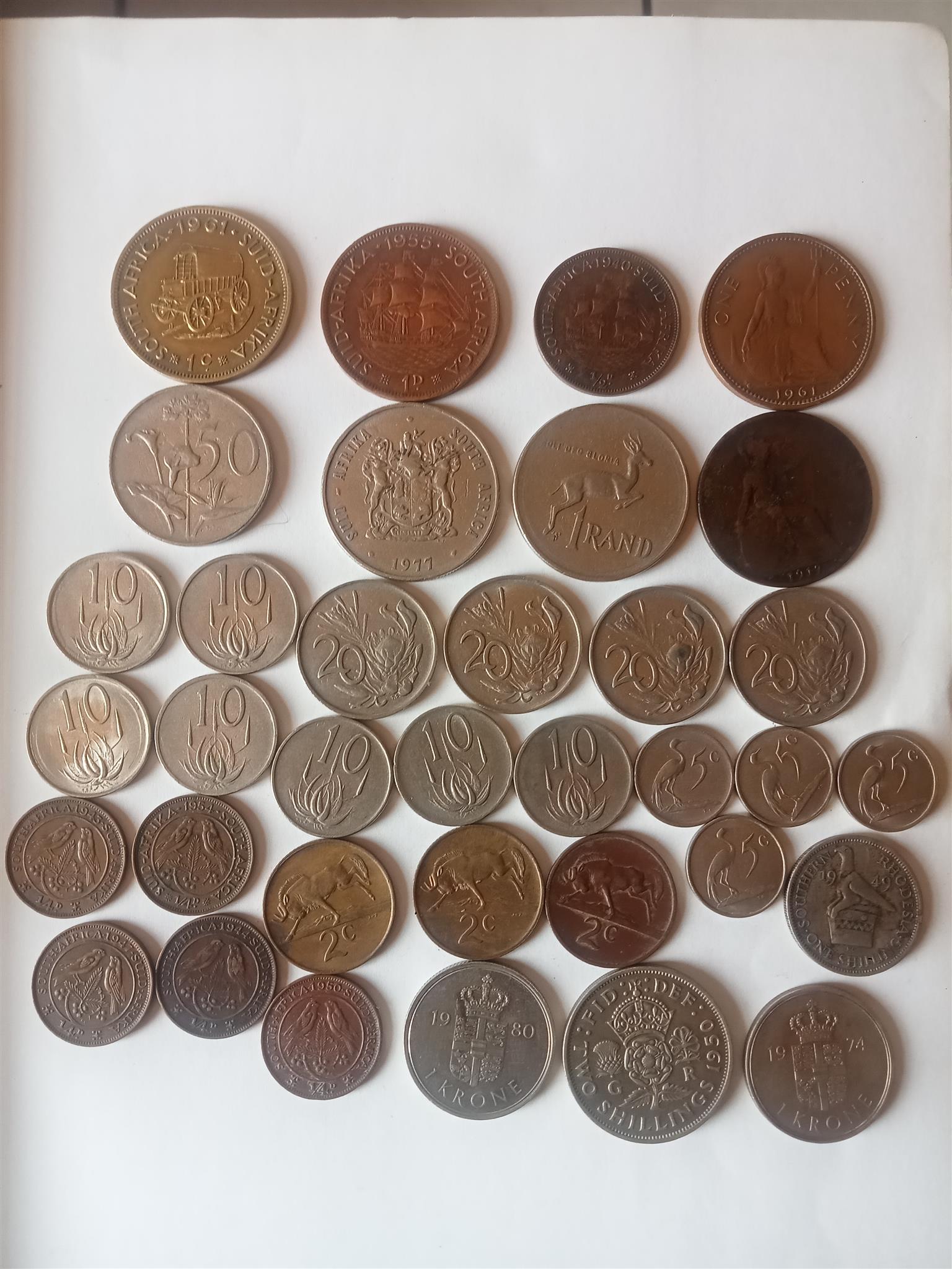 Old coins and note's for sale