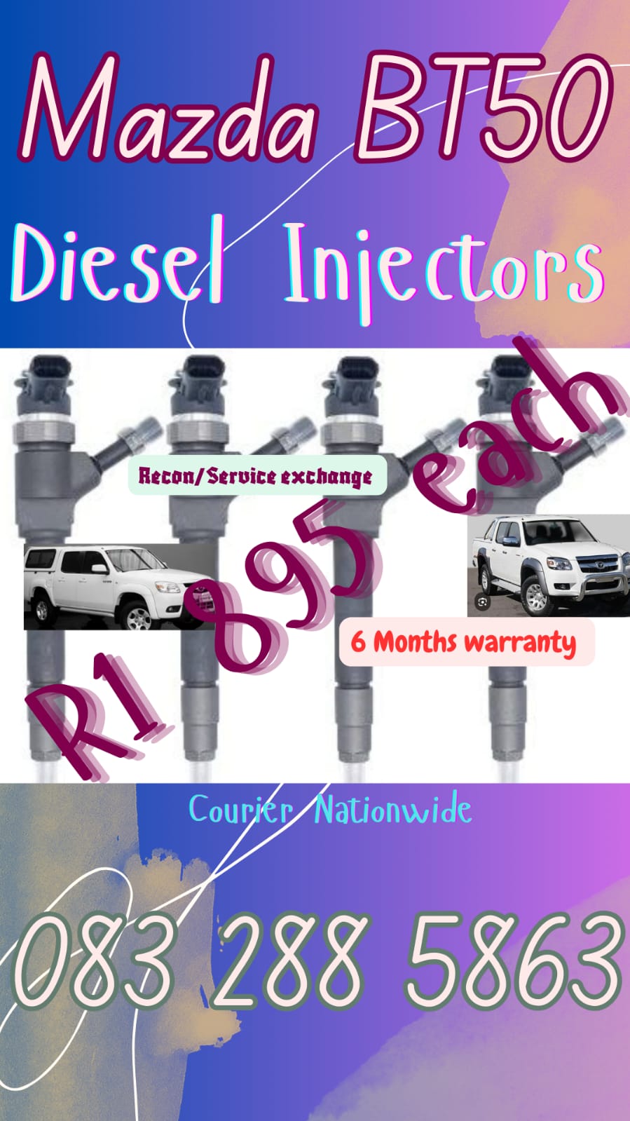 Mazda BT50 Diesel Injectors - Private Seller