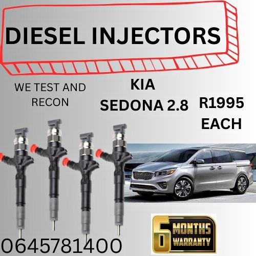 KIA SEDONA DIESEL INJECTORS