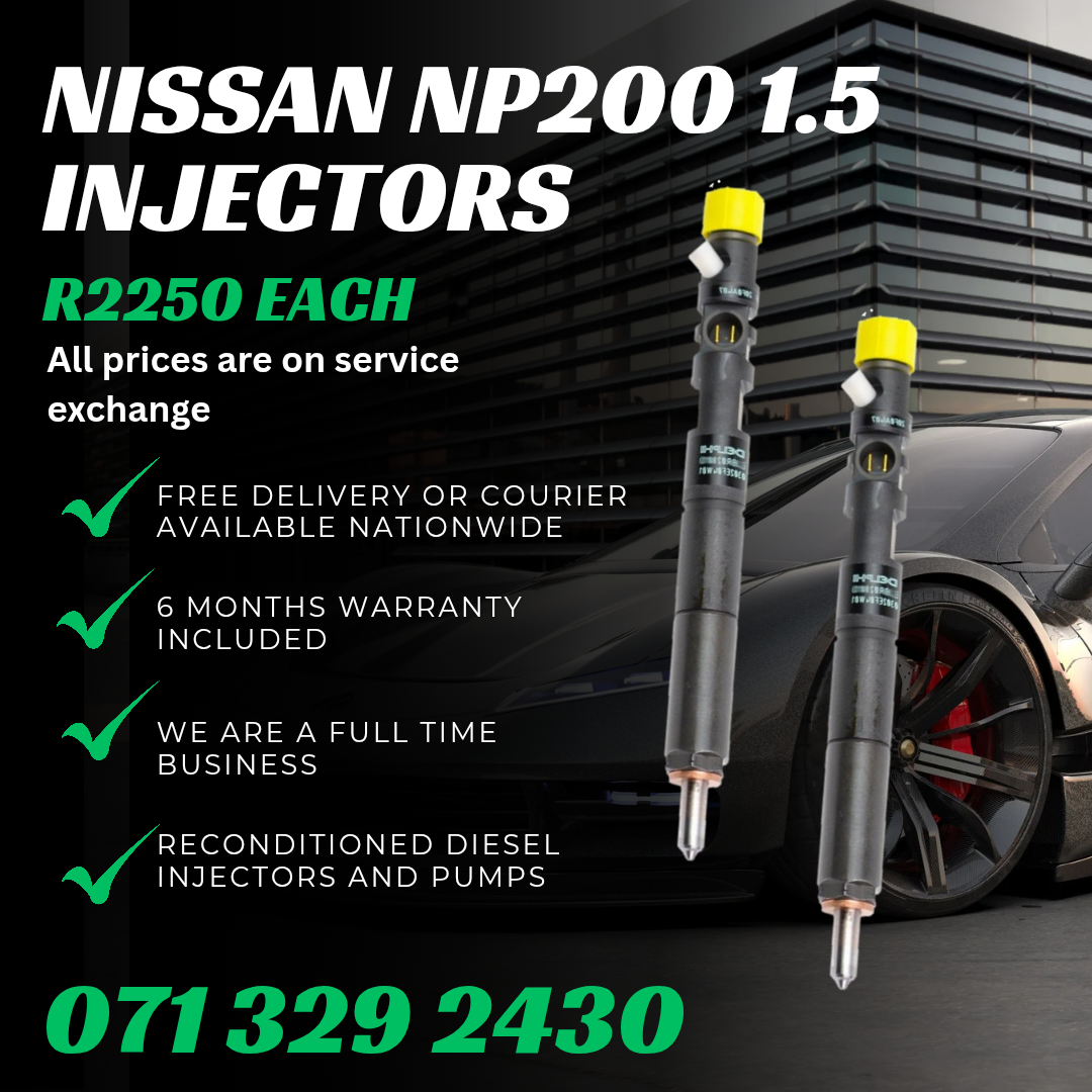 NISSAN NP200 1.5 INJECTORS FOR SALE WITH WARRANTY INCLUDED - Private Seller NISSAN NP200 1.5 INJECTORS FOR SALE WITH WARRANTY INCLUDED - Private Seller