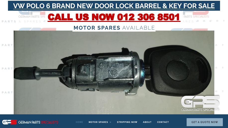 VW POLO 6 BRAND NEW DOOR LOCK BARREL & KEY FOR SALE - Private Seller VW POLO 6 BRAND NEW DOOR LOCK BARREL & KEY FOR SALE - Private Seller
