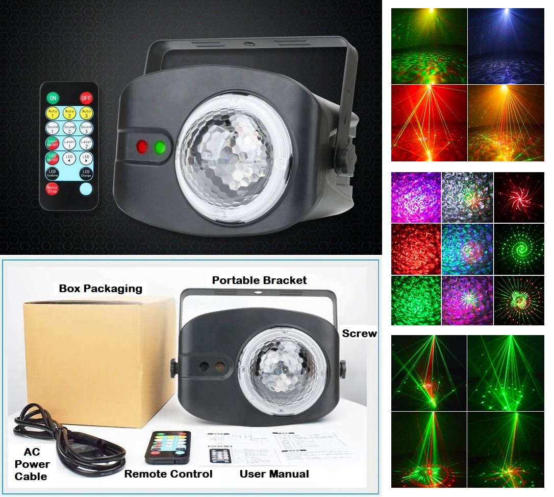 Big Professional Disco Stage DJ Party Flame Laser LED Light. Stunning Show. NEW